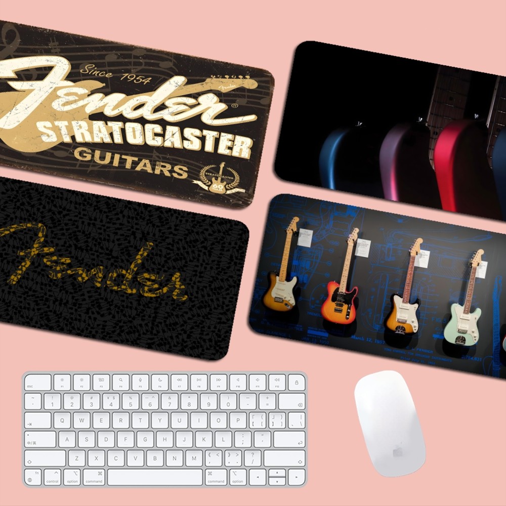 Zelda Desk Setup - Fender Guitar Mousepad Boy Pad Natural