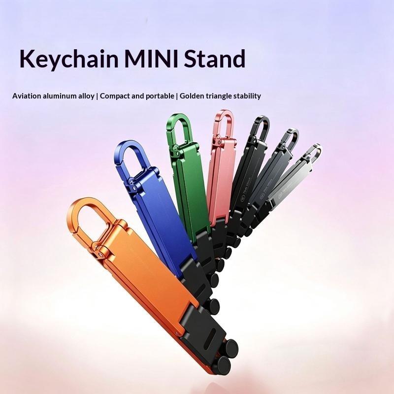 Desk Setup Stand - Foldable Mini Keychain Phone Stand Multi