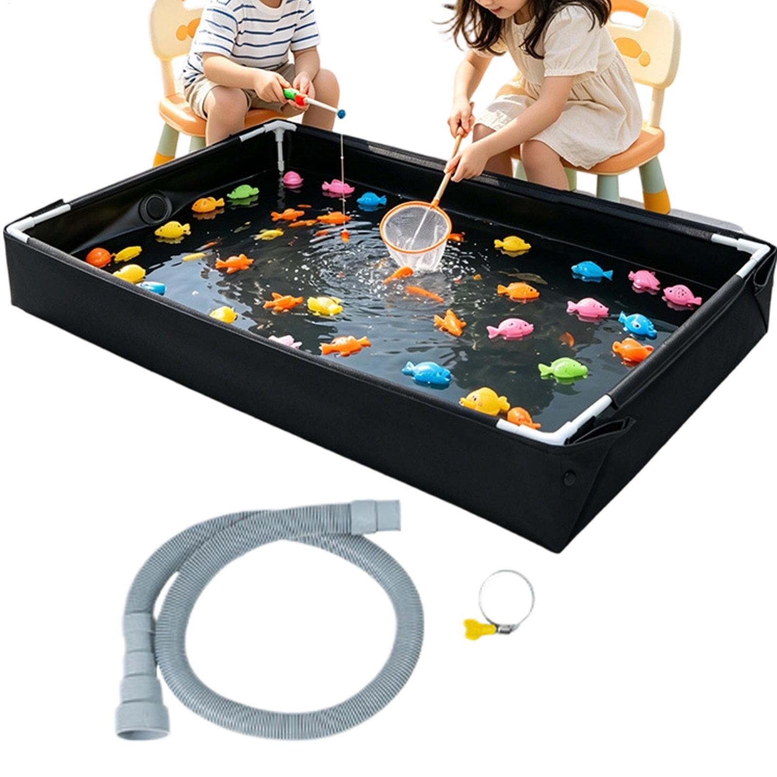 Desk Setup Kids - Foldable Sandbox Water Play Table Pool