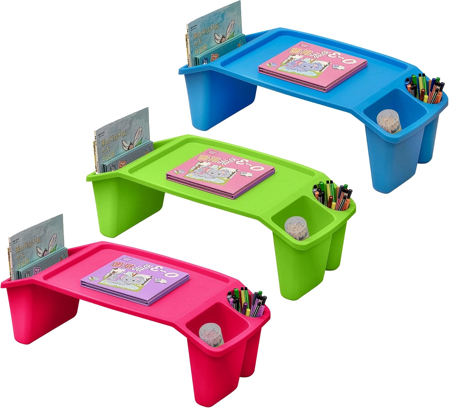 Desk Setup Pink - Set of 3 Portable Lap Desks