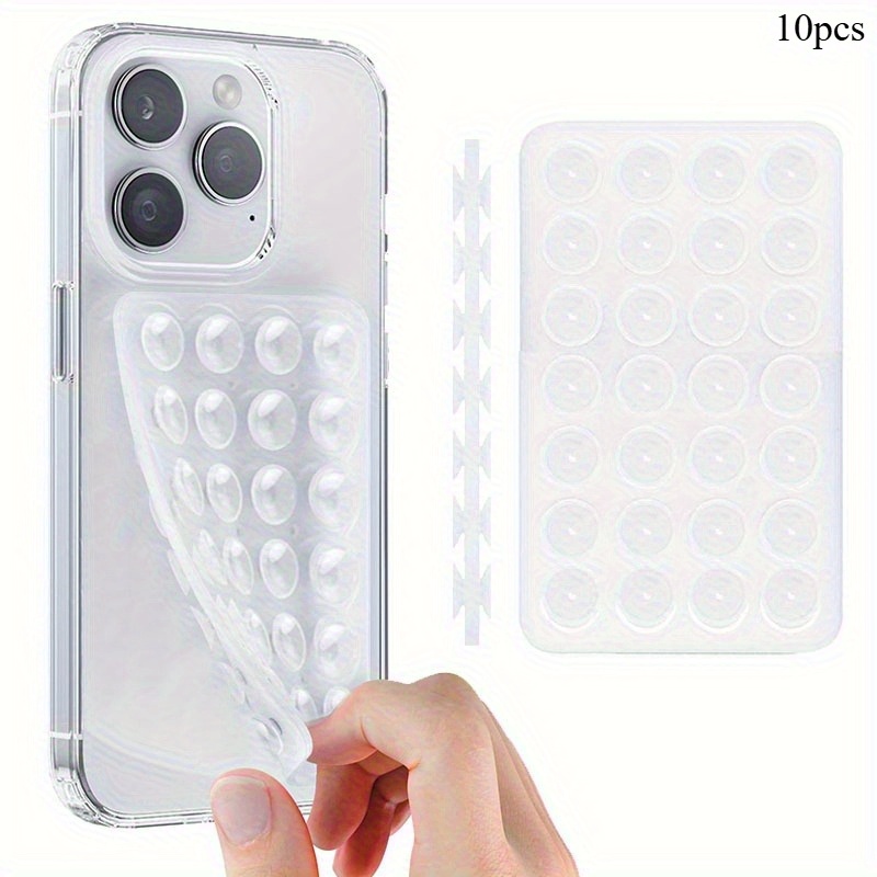 Desk Setup Stand - 10Pcs Double-Sided Silicone Suction Phone Holder
