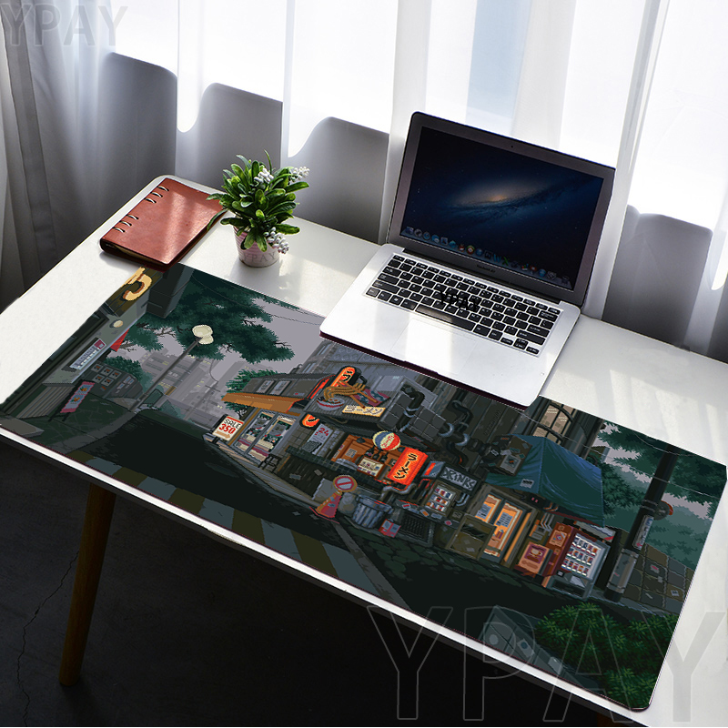 Zelda Desk Setup - Pixel Mouse Pad Japan Street Large