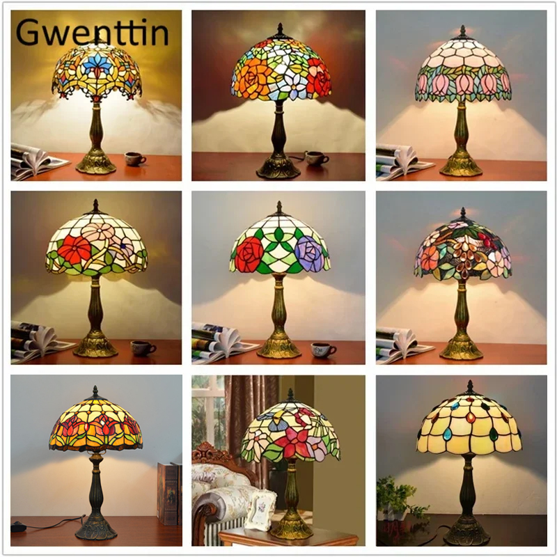 Desk Setup Vintage - Vintage Tiffany Table Lamps Mediterranean Baroque