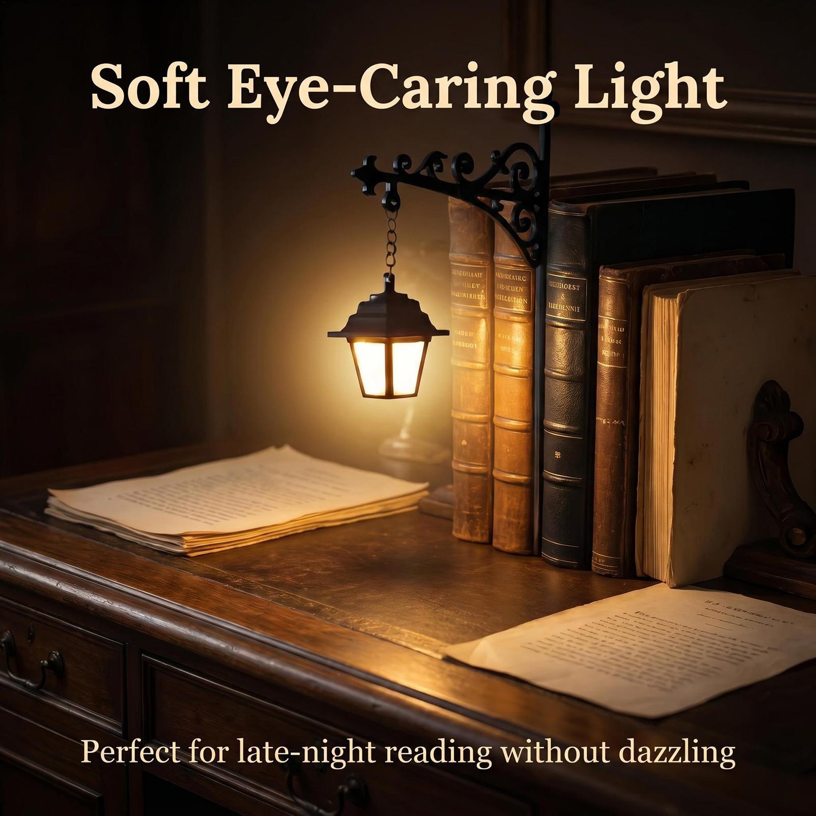 Bookshelf Library Lantern Deco - Desk Setup Vintage ulasan dan harga