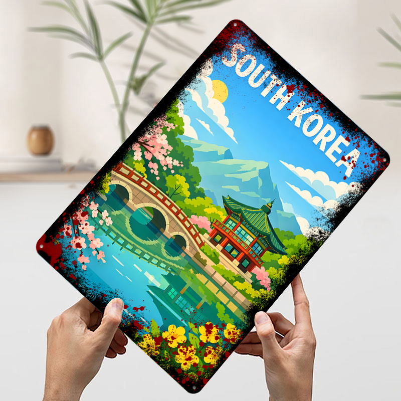 South Korea Travel Poster Cust - Desk Setup Poster ulasan dan harga