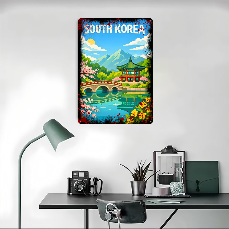 South Korea Travel Poster Cust - Desk Setup Poster ulasan dan harga