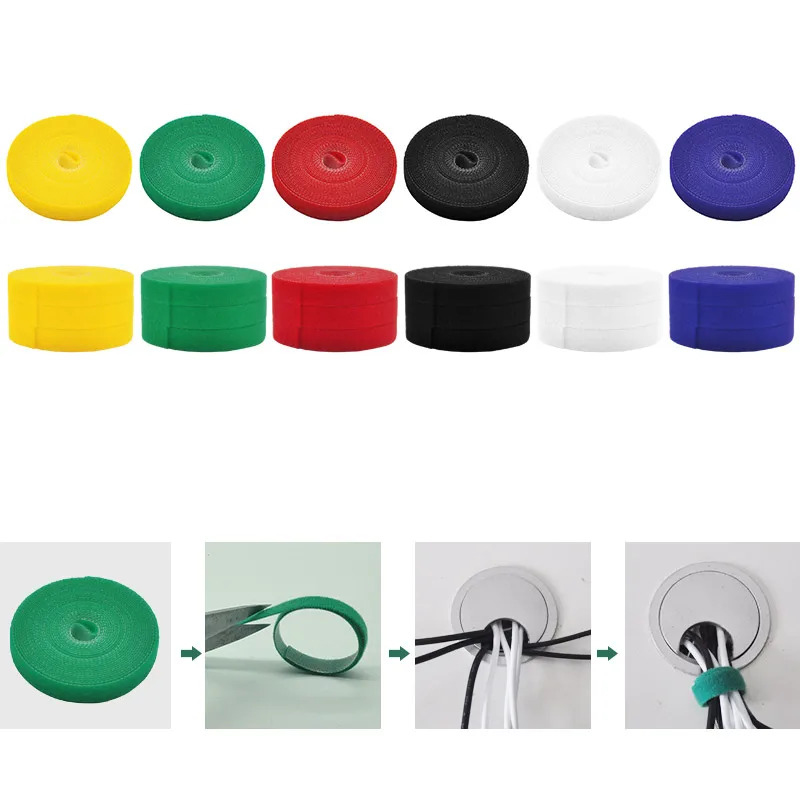 1/2/3pcs Reusable 5M Cable Org - Cable Velcro Strap ulasan dan harga