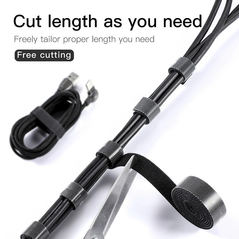 1/2/3pcs Reusable 5M Cable Org - Cable Velcro Strap ulasan dan harga