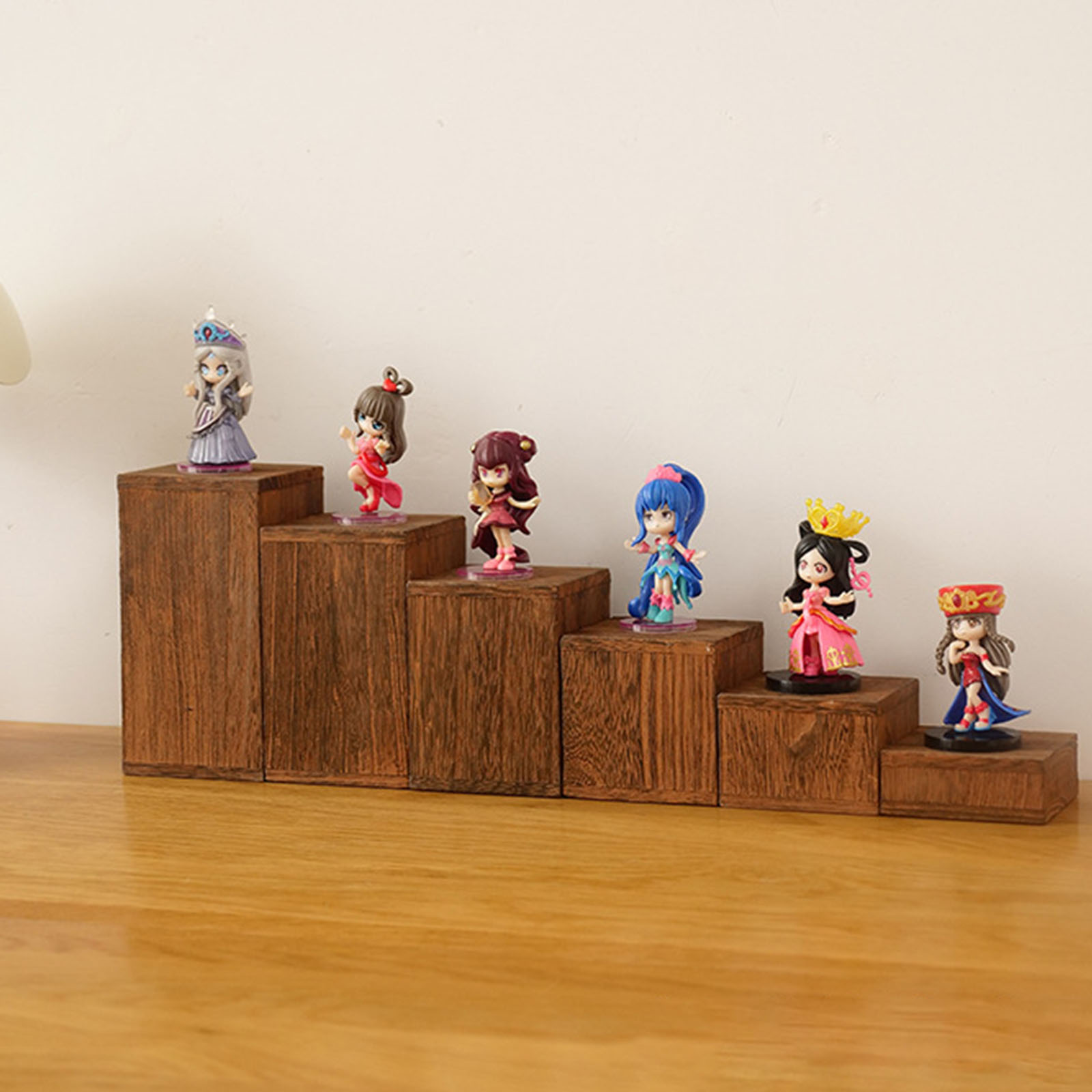 Figure Display Stand Storage R - Desk Setup Wood ulasan dan harga