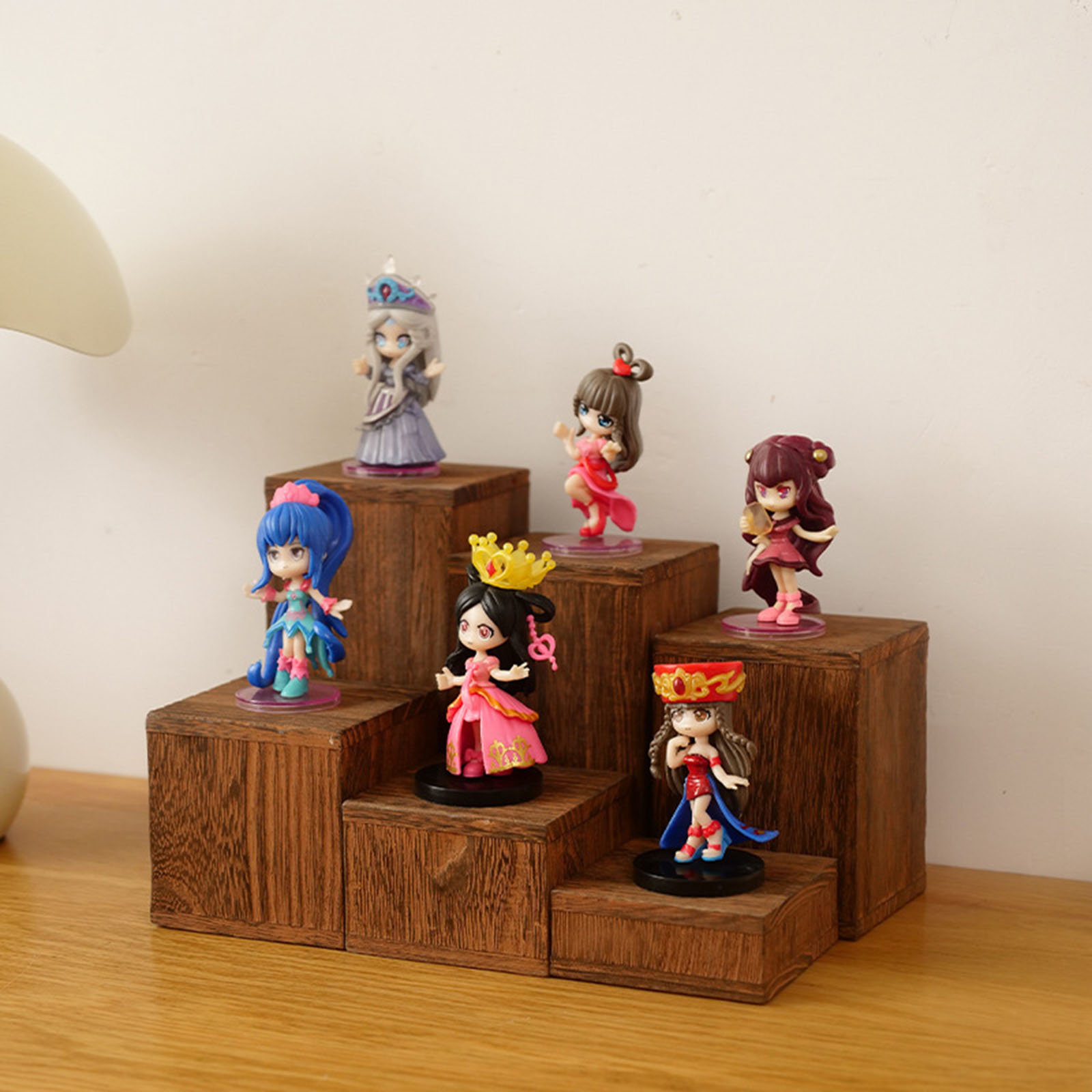 Figure Display Stand Storage R - Desk Setup Wood ulasan dan harga