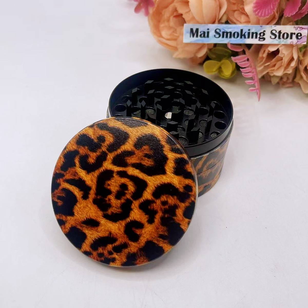 50/63mm Leopard Print Herb Gri - Desk Setup Pink ulasan dan harga