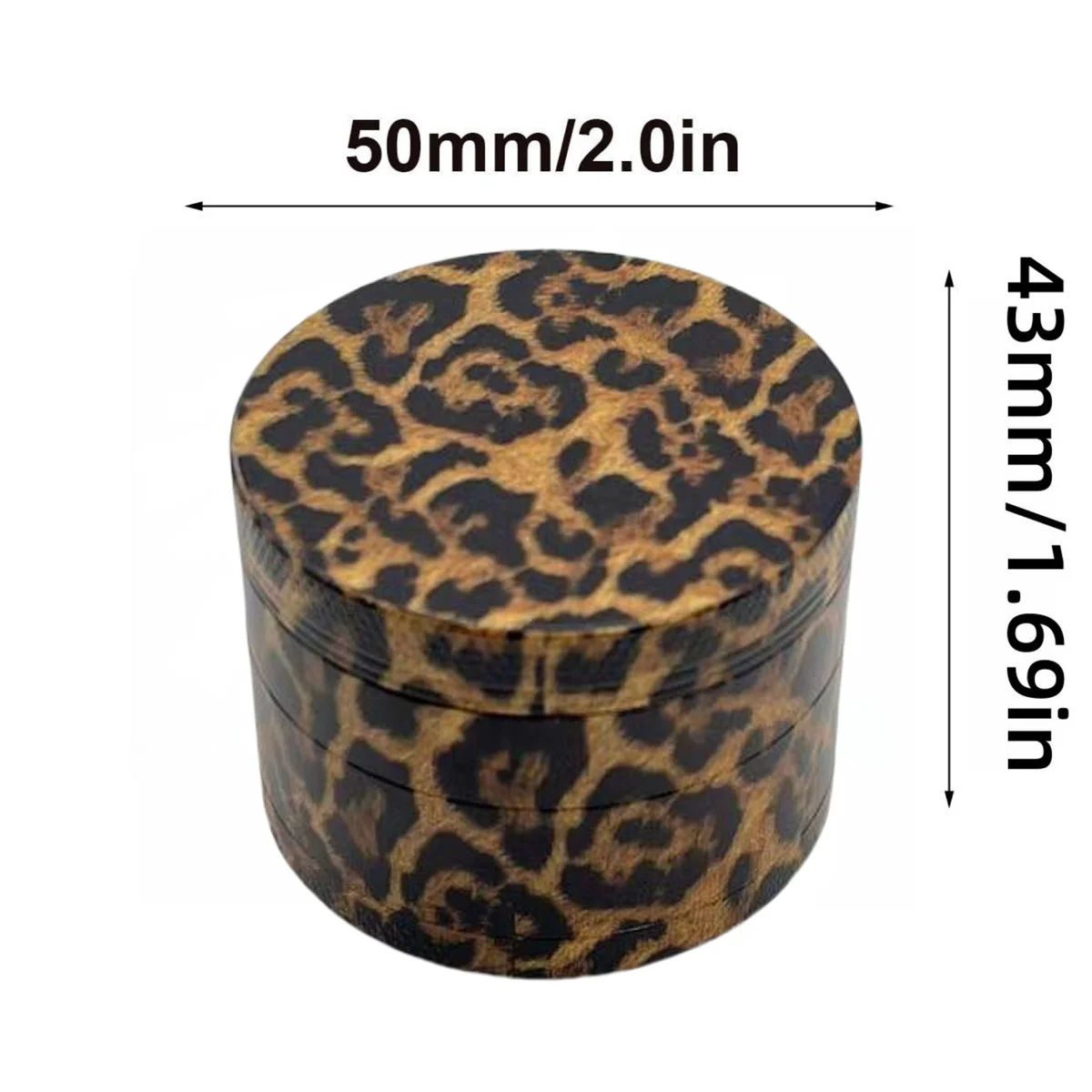 50/63mm Leopard Print Herb Gri - Desk Setup Pink ulasan dan harga