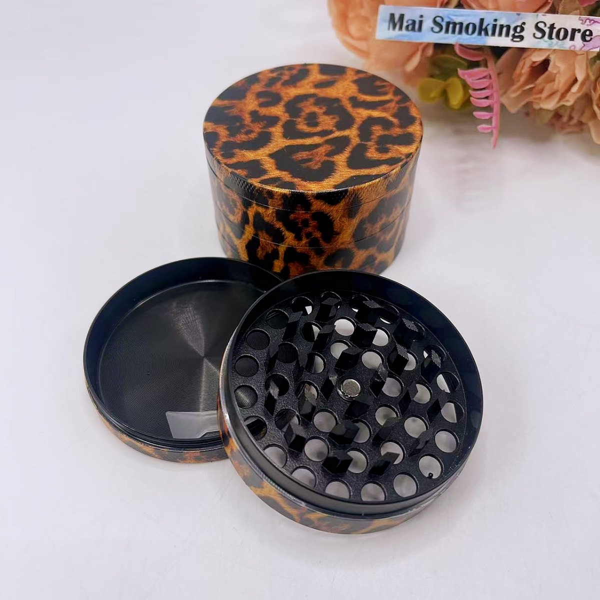 50/63mm Leopard Print Herb Gri - Desk Setup Pink ulasan dan harga