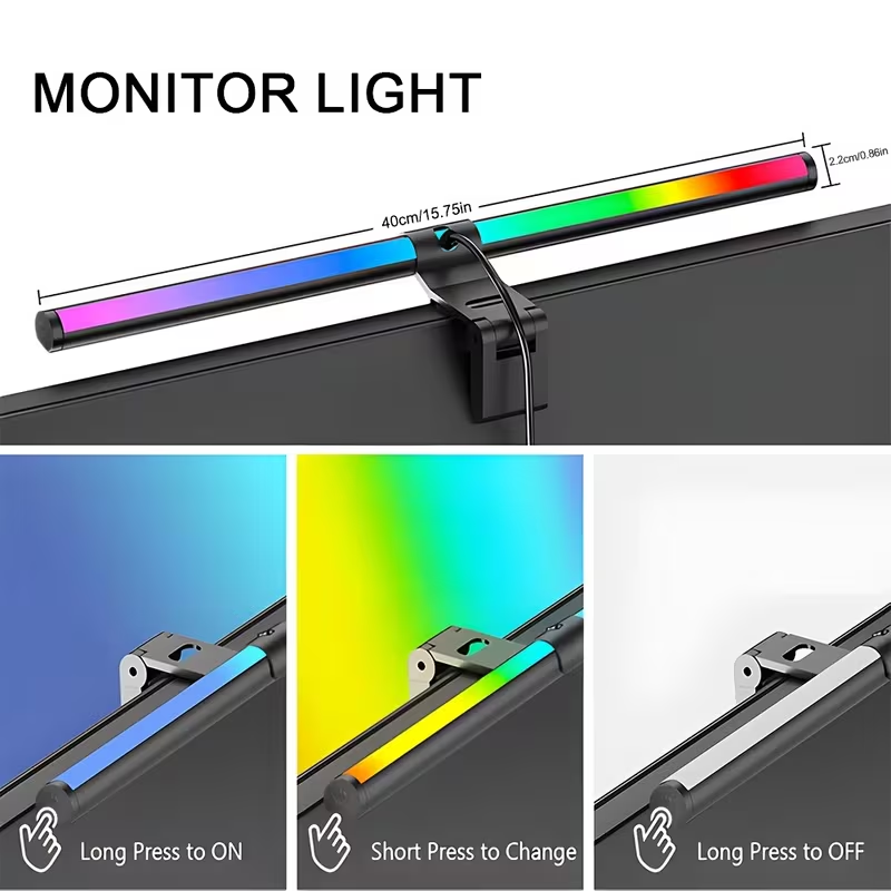 Monitor Light Bar RGB Lightbar - Desk Setup Accessories ulasan dan harga