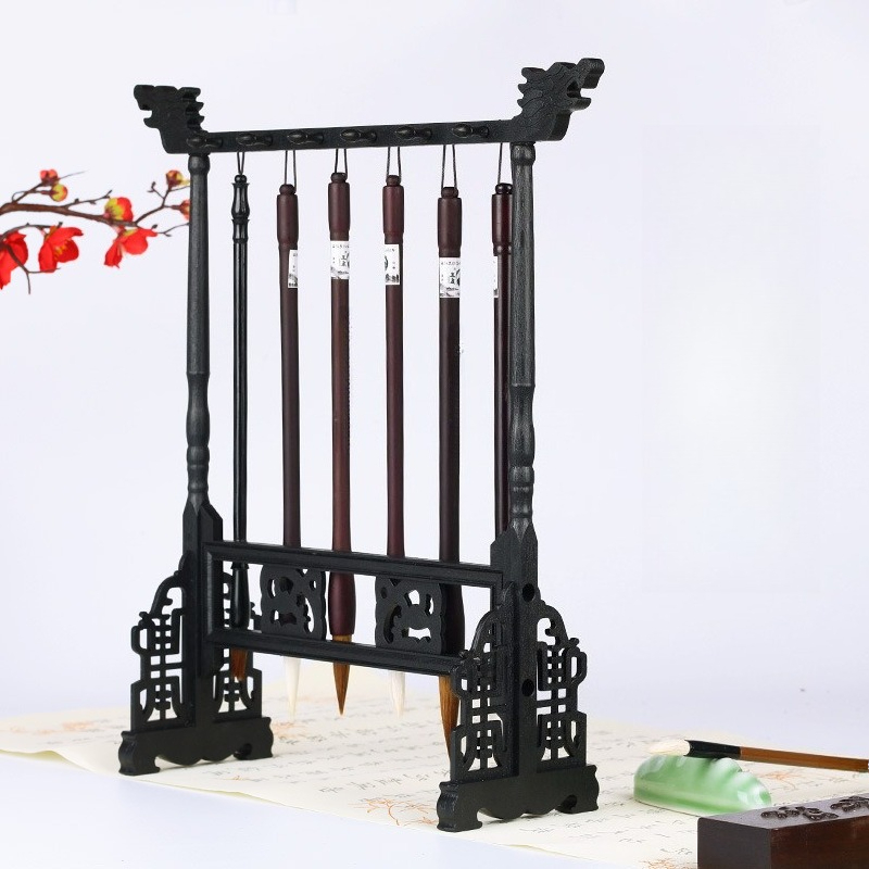 Wenge Wood Calligraphy Brush H - Desk Setup Kit ulasan dan harga