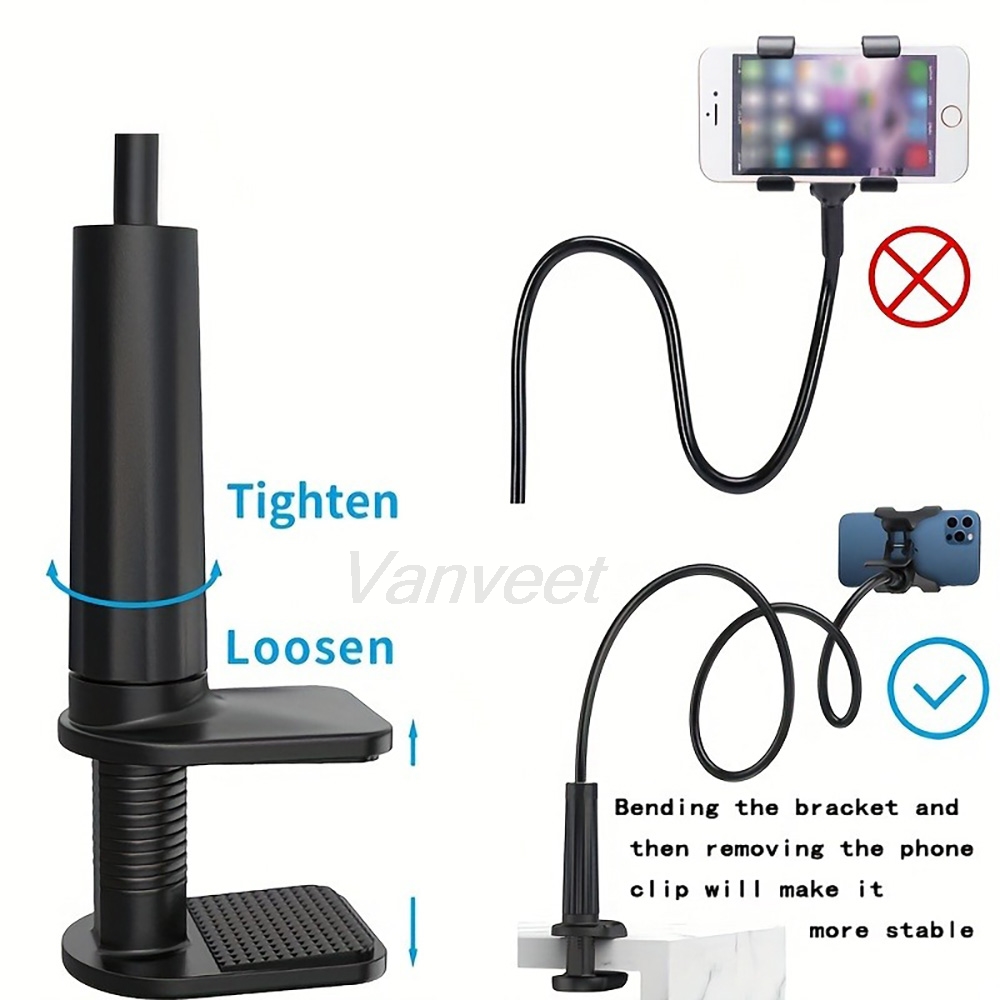 360° Mobile Phone Holder Stand - Desk Setup Stand ulasan dan harga