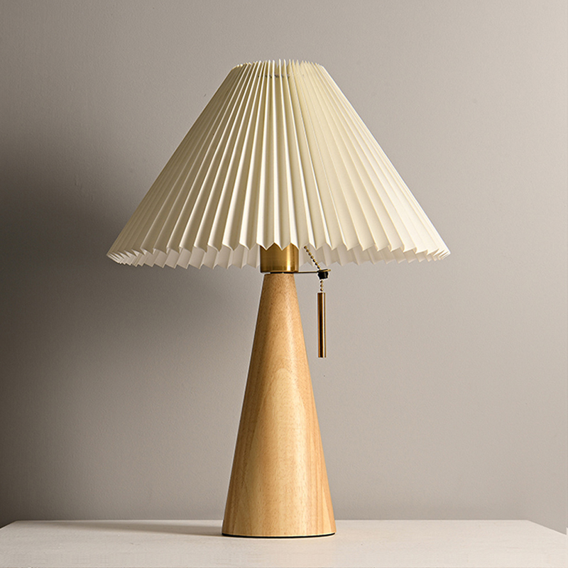 Retro Solid Wood Table Lamp No - Desk Setup Vintage ulasan dan harga