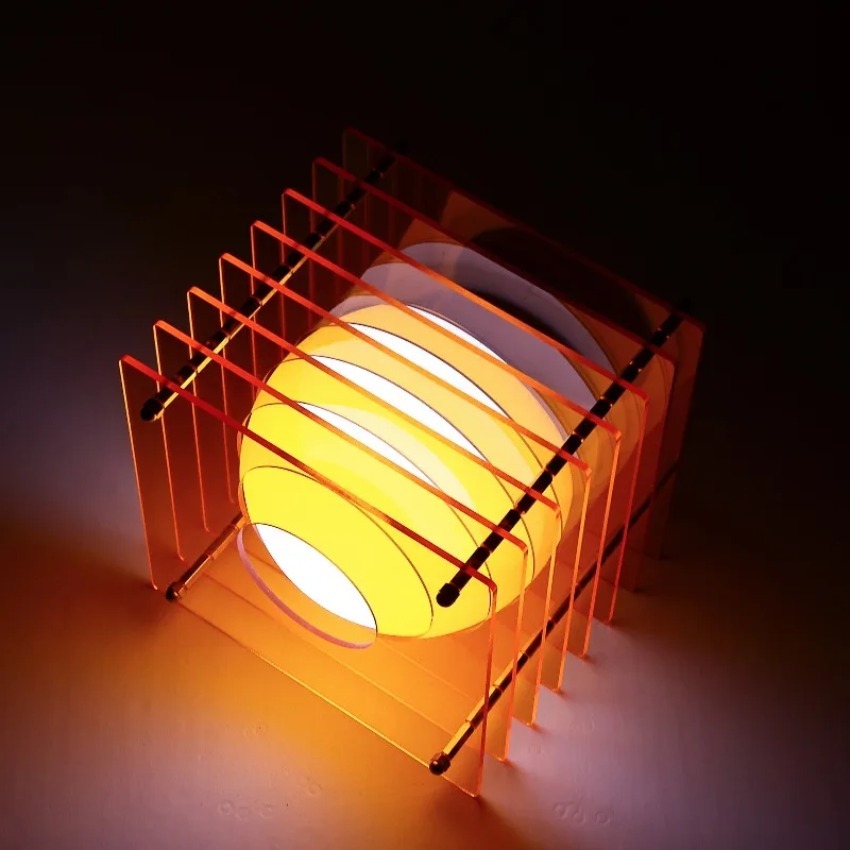 DIY Acrylic Thousand Layer Lam - Desk Setup Lamp ulasan dan harga