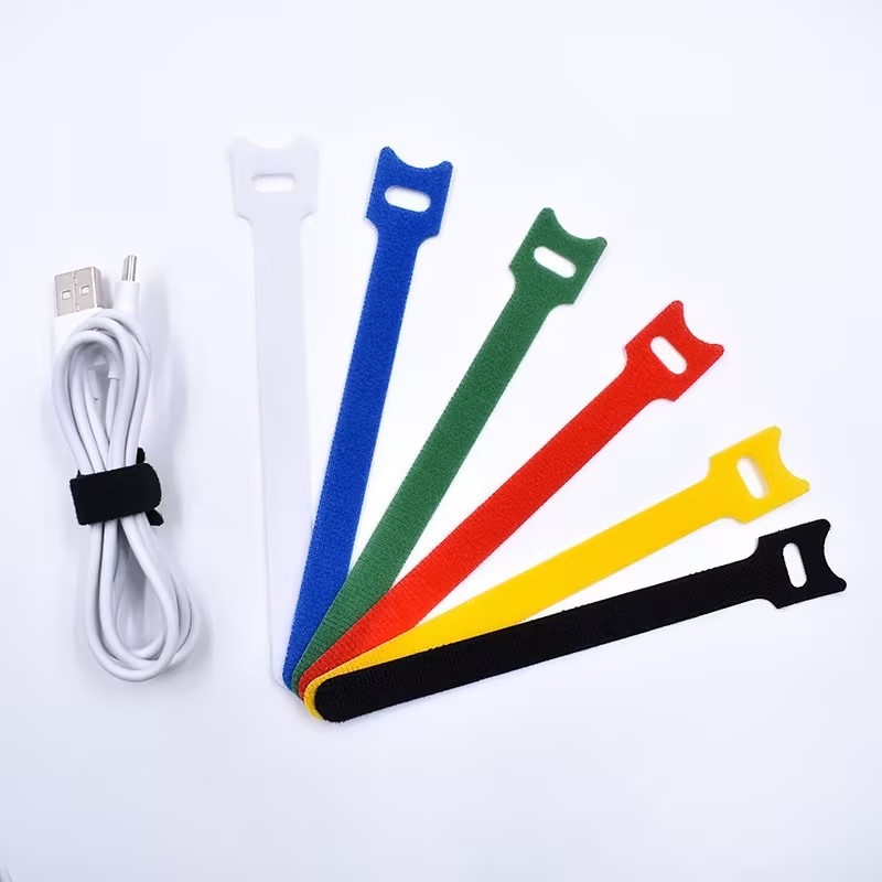10Pcs Cord Ties Self-adhesive  - Cable Velcro Strap ulasan dan harga