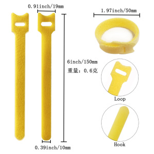 10Pcs Cord Ties Self-adhesive  - Cable Velcro Strap ulasan dan harga