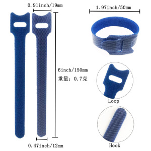 10Pcs Cord Ties Self-adhesive  - Cable Velcro Strap ulasan dan harga