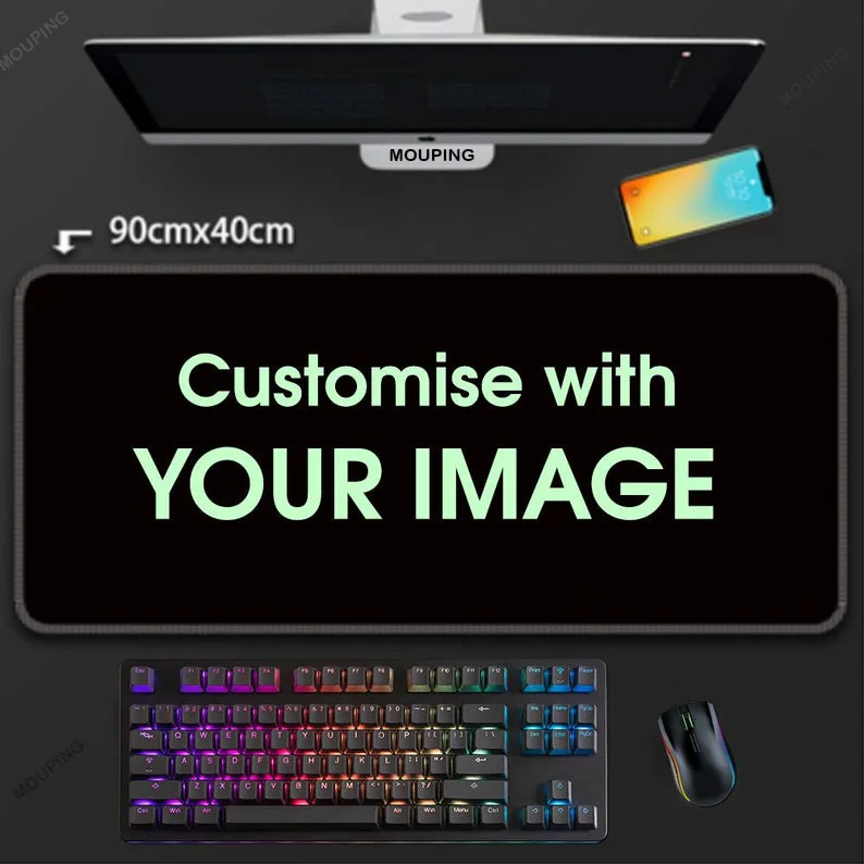 Playmat Custom Mouse Pad Compa - Desk Setup Pink ulasan dan harga
