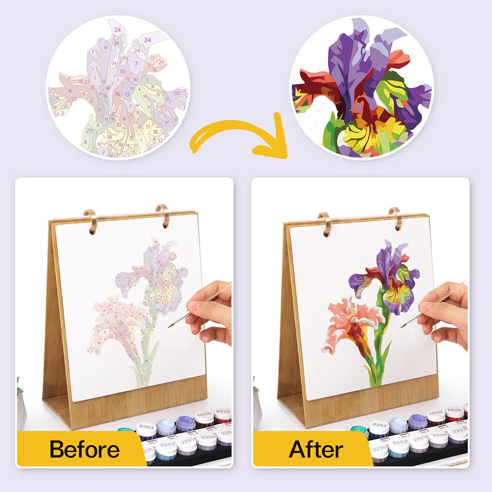 2027 DIY Painting Desk Calenda - Desk Setup Wood ulasan dan harga