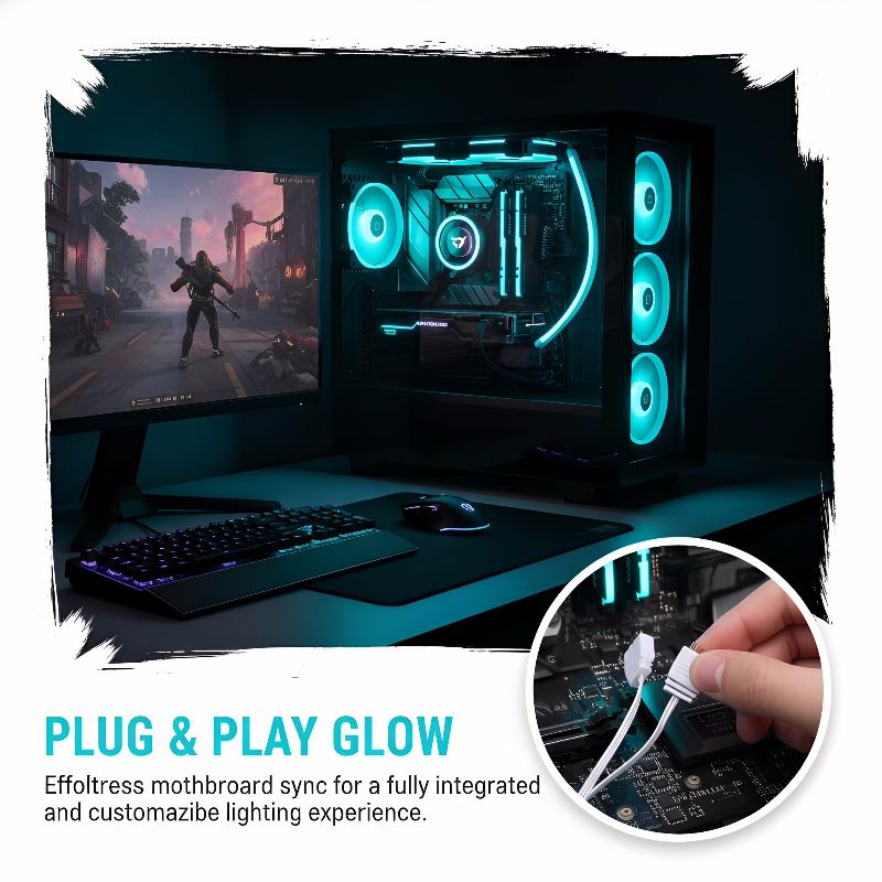 5V 3PIN ARGB Decorative Light  - Desk Setup Led Strip ulasan dan harga