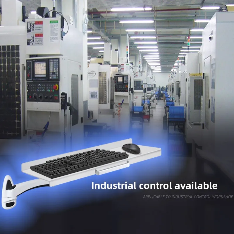 Industrial Wall Mounted Keyboa - Desk Setup With Keyboard Tray ulasan dan harga