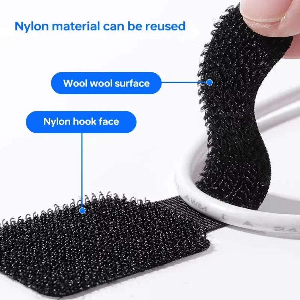 Self Adhesive Reusable Cable T - Cable Velcro Strap ulasan dan harga