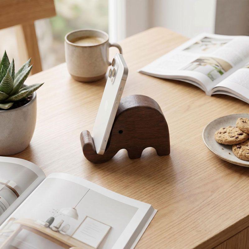Simple Solid Wood Black Walnut - Desk Setup Wood ulasan dan harga