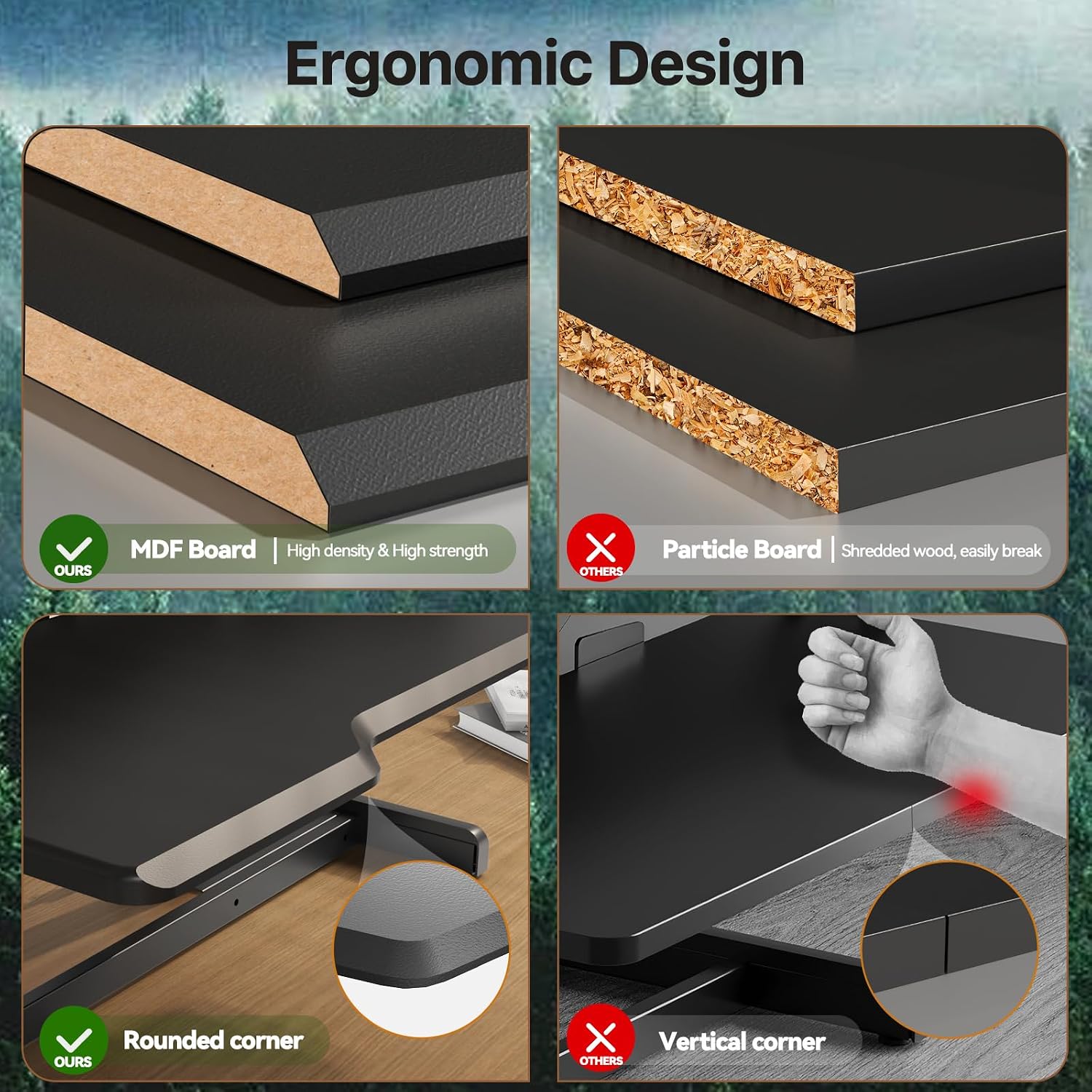 Standing Desk Converter, Heigh - Desk Setup With Keyboard Tray ulasan dan harga