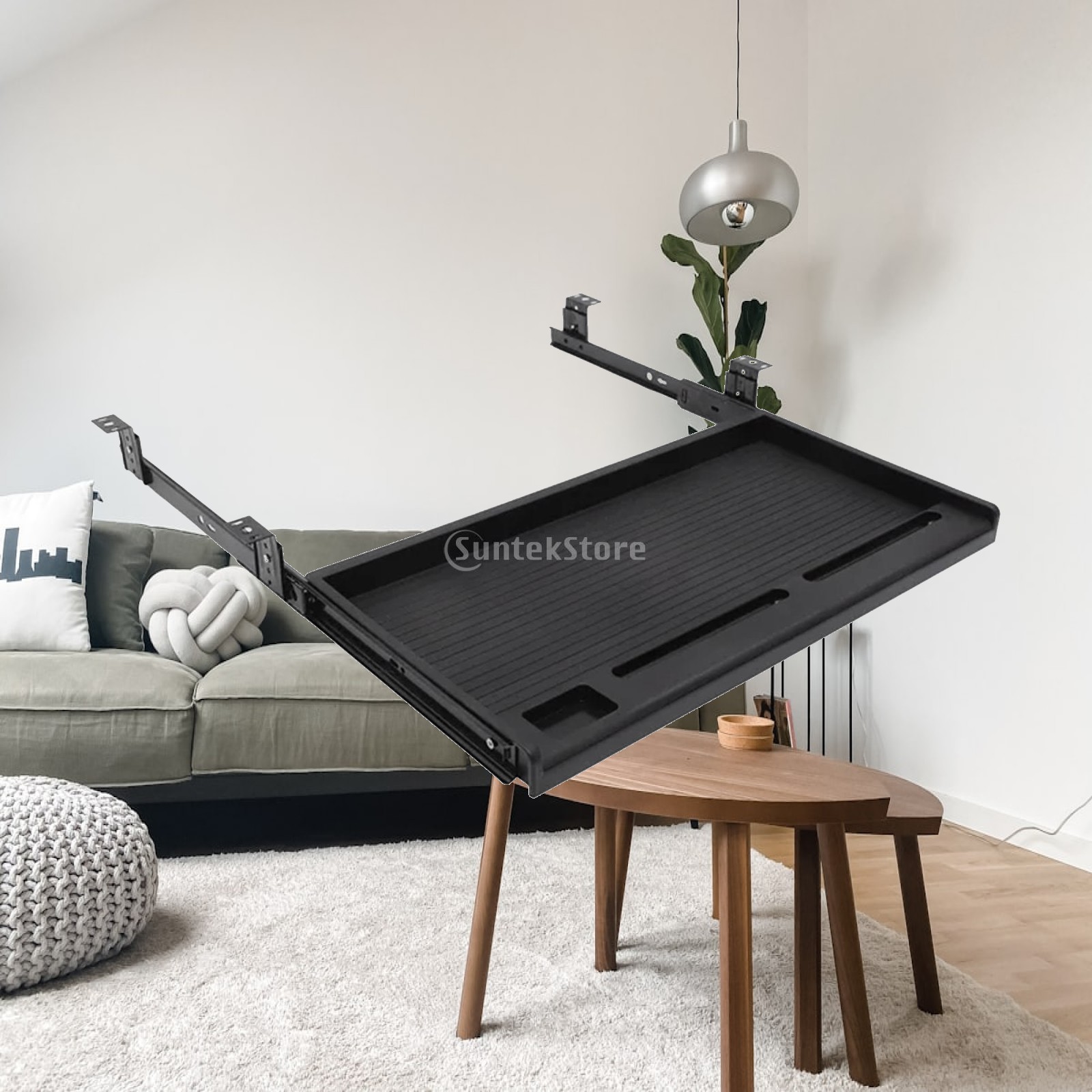 Slide Out Keyboard Tray Under  - Desk Setup With Keyboard Tray ulasan dan harga