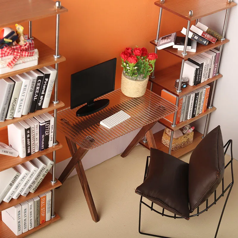 1:6 BJD Dollhouse Computer Des - Desk Setup Kids ulasan dan harga