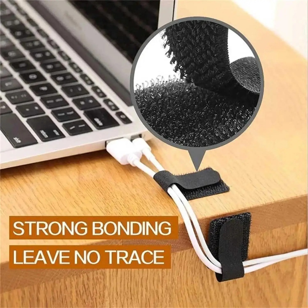 Self Adhesive Reusable Cable T - Cable Velcro Strap ulasan dan harga