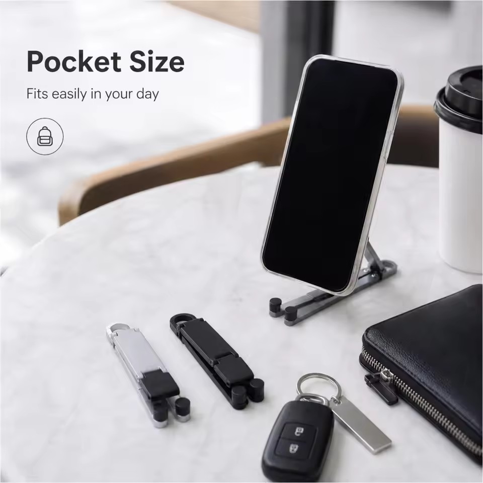 Mini Keychain Foldable Phone B - Desk Setup Stand ulasan dan harga