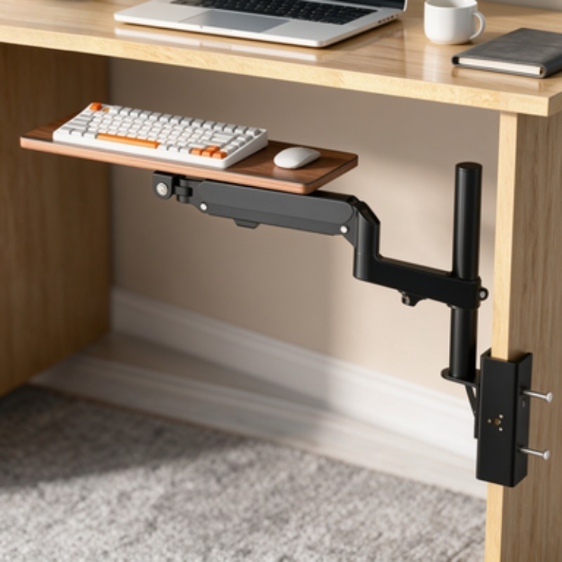 Save Space Under Desk Keyboard - Desk Setup With Keyboard Tray ulasan dan harga