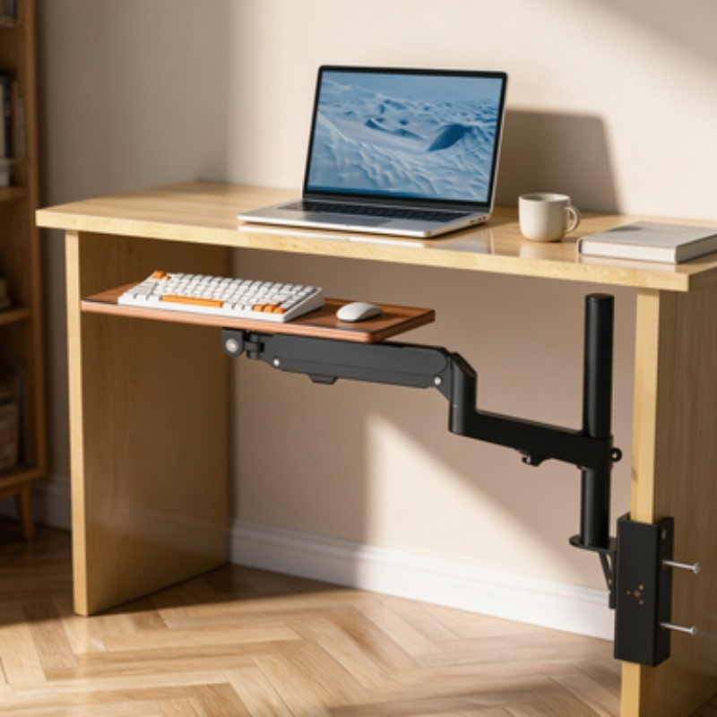 Save Space Under Desk Keyboard - Desk Setup With Keyboard Tray ulasan dan harga