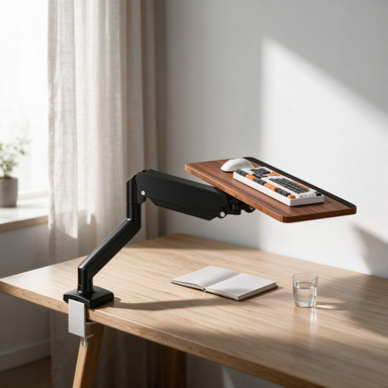 Save Space Under Desk Keyboard - Desk Setup With Keyboard Tray ulasan dan harga