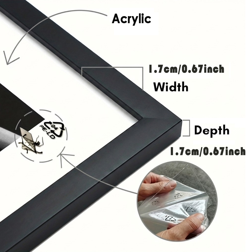 2 Pack White Picture Frame Set - Desk Setup Poster ulasan dan harga