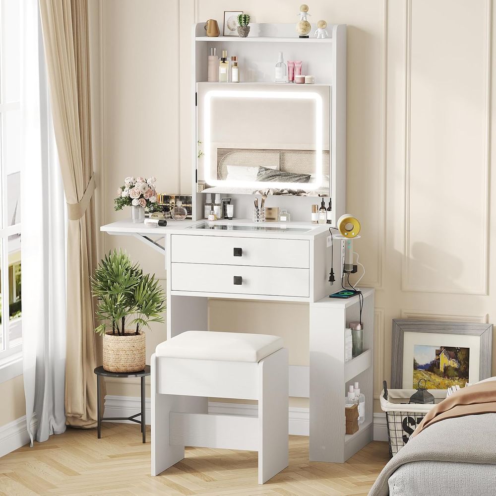 Vabches Small Makeup Vanity De - Desk Setup Small ulasan dan harga