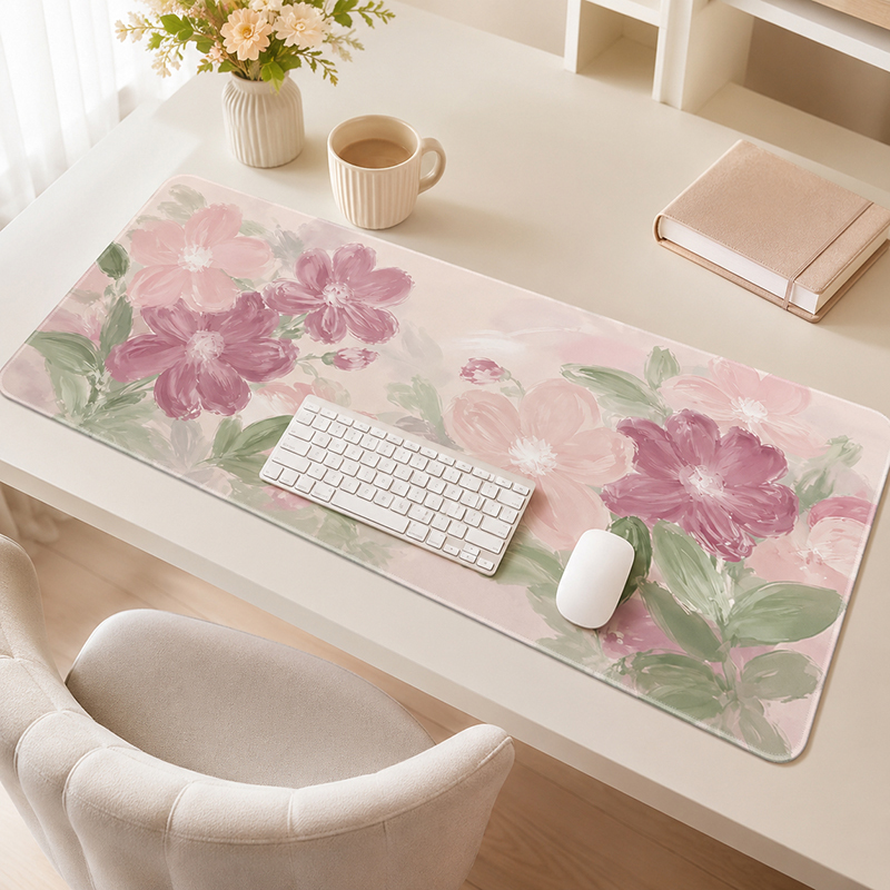 Pink Sakura Watercolor Mouse P - Desk Setup Pink ulasan dan harga