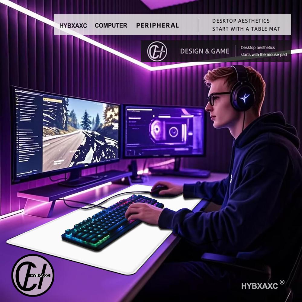 Solid Color Gaming Mouse Pad G - Desk Setup With Keyboard Tray ulasan dan harga