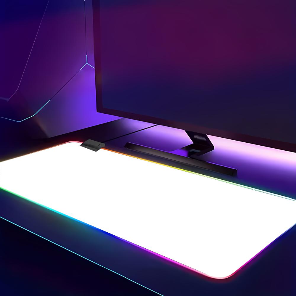 RGB HD Solid Color Gaming Mous - Desk Setup With Keyboard Tray ulasan dan harga