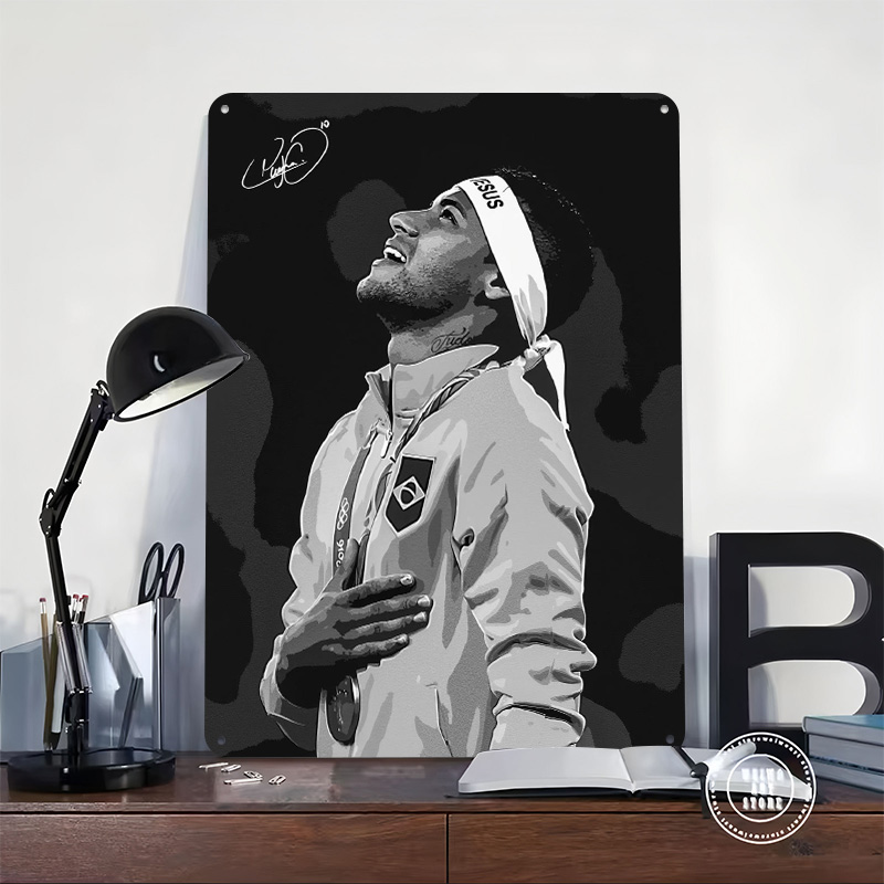 Neymar Jr. Portrait Poster Cus - Desk Setup Poster ulasan dan harga