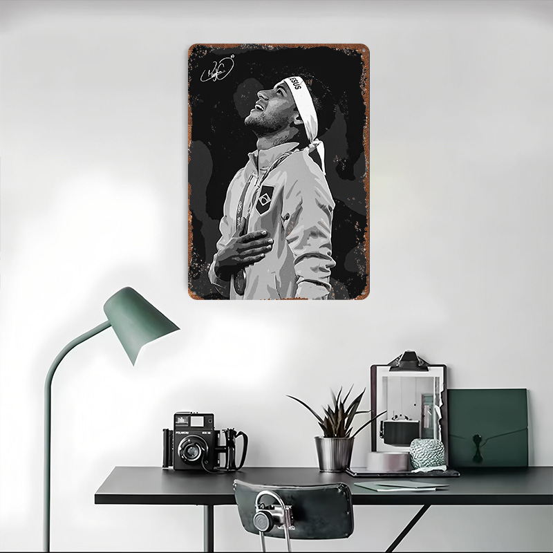 Neymar Jr. Portrait Poster Cus - Desk Setup Poster ulasan dan harga