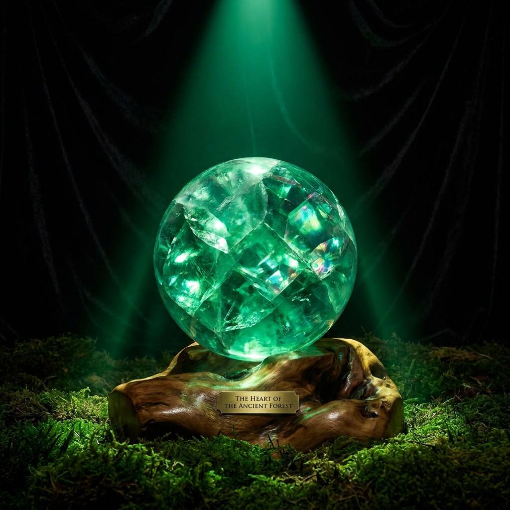 Natural Green Fluorite Crystal - Desk Setup Kit ulasan dan harga