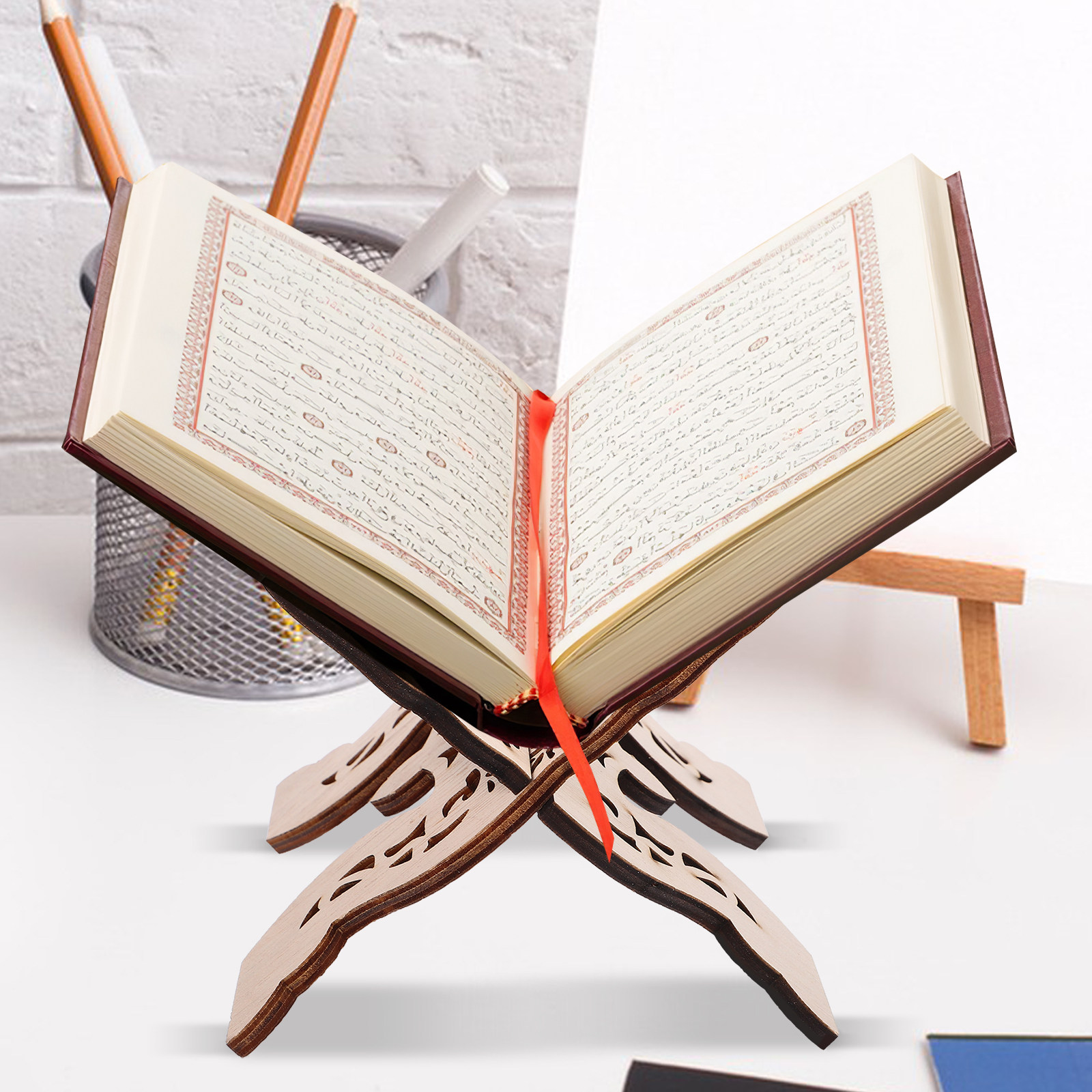 Wooden Desktop Reading Stand B - Desk Setup Wood ulasan dan harga