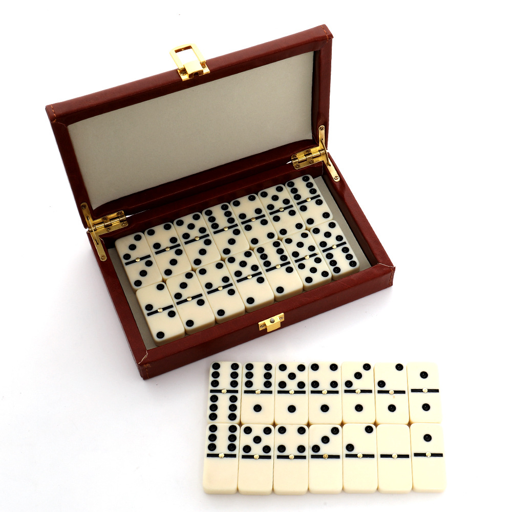 28Pcs Resin Domino Set Classic - Desk Setup Kids ulasan dan harga