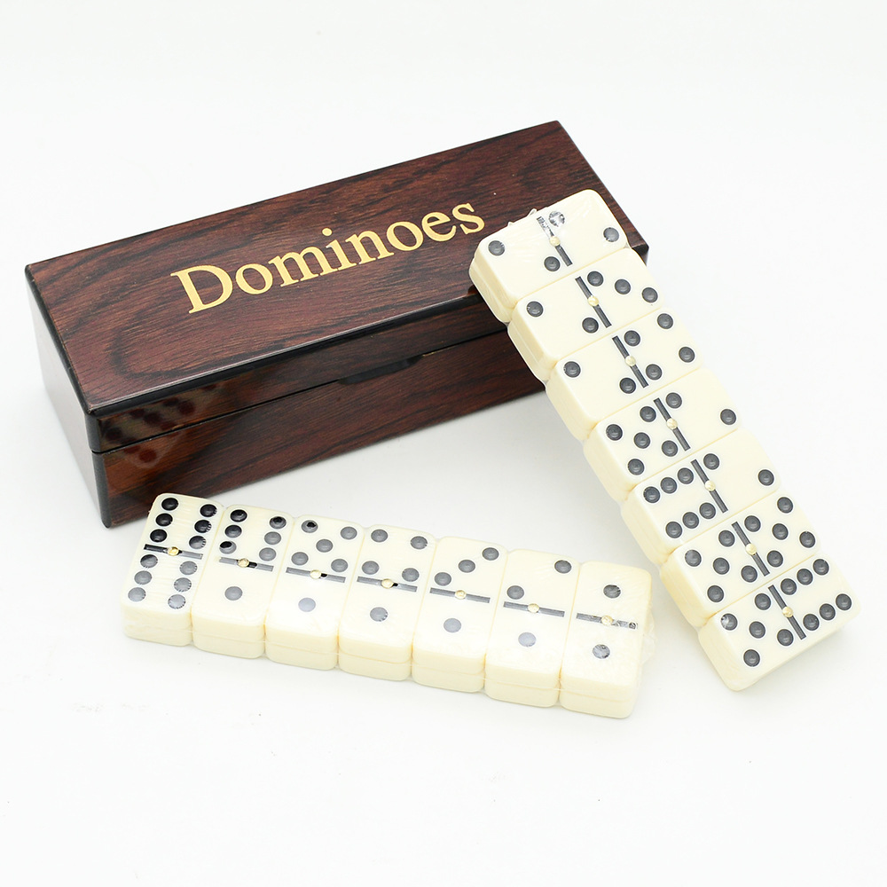 28Pcs Resin Domino Set Classic - Desk Setup Kids ulasan dan harga